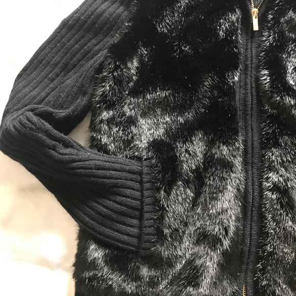 ❌SOLD❌Jones NY Wool & Faux Fur Signature Jacket Medium - Picture 3 of 7